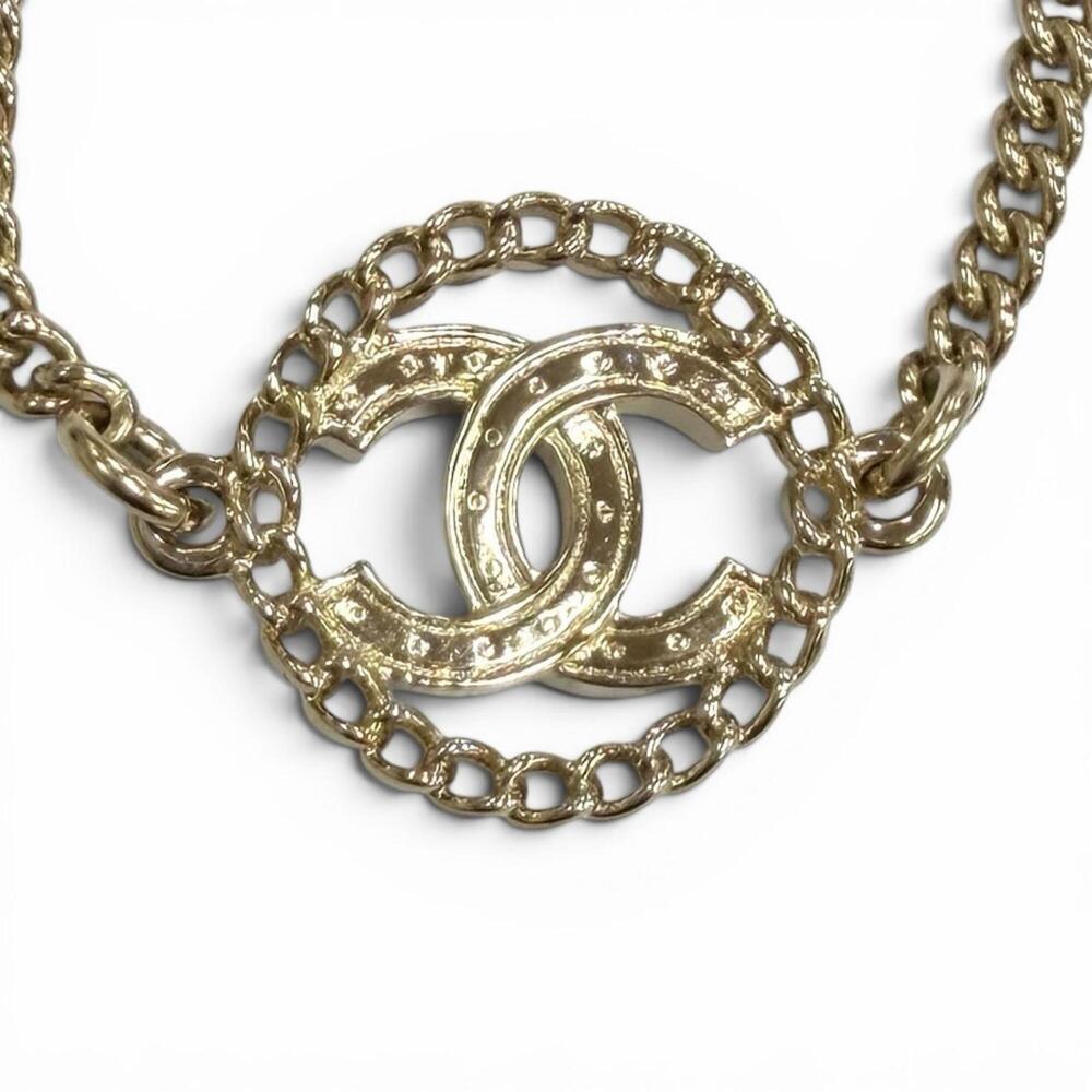 CHANEL Gold Logo Charm Bracelet - Picture 5 of 9